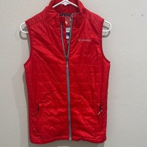 Columbia Omni Heat Red Quilted Vest
